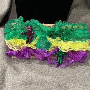🌻 3/$15 Mardi Gras Garter Set of 3 #2